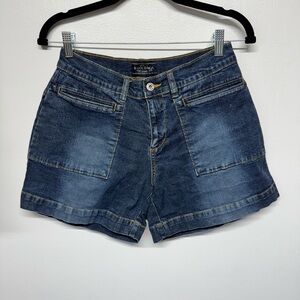 2/$20   Sonoma Women's Chino Stretch Denim Shorts Blue Size 6